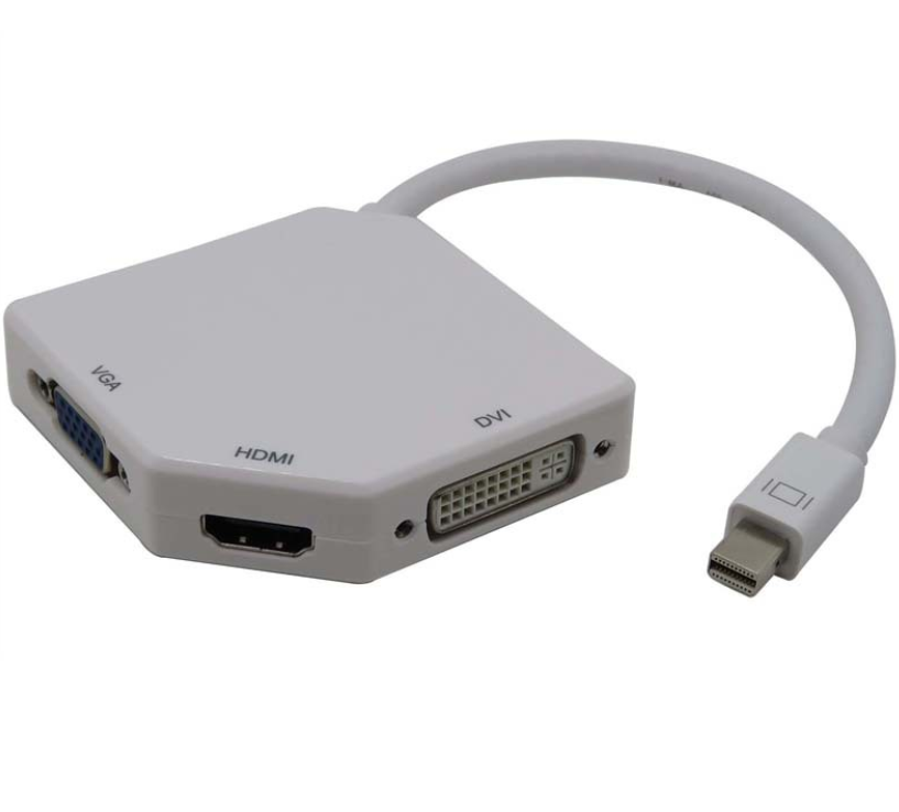 mini DP displayport male to HDMI/DVI/VGA cable adapter