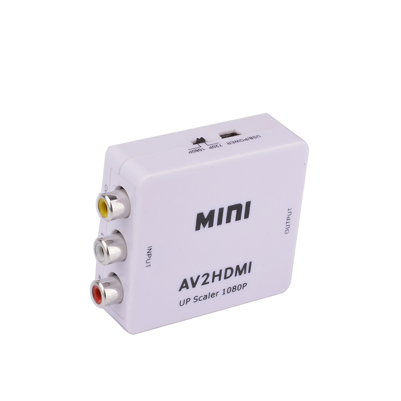 AV to HDMI converter, white color