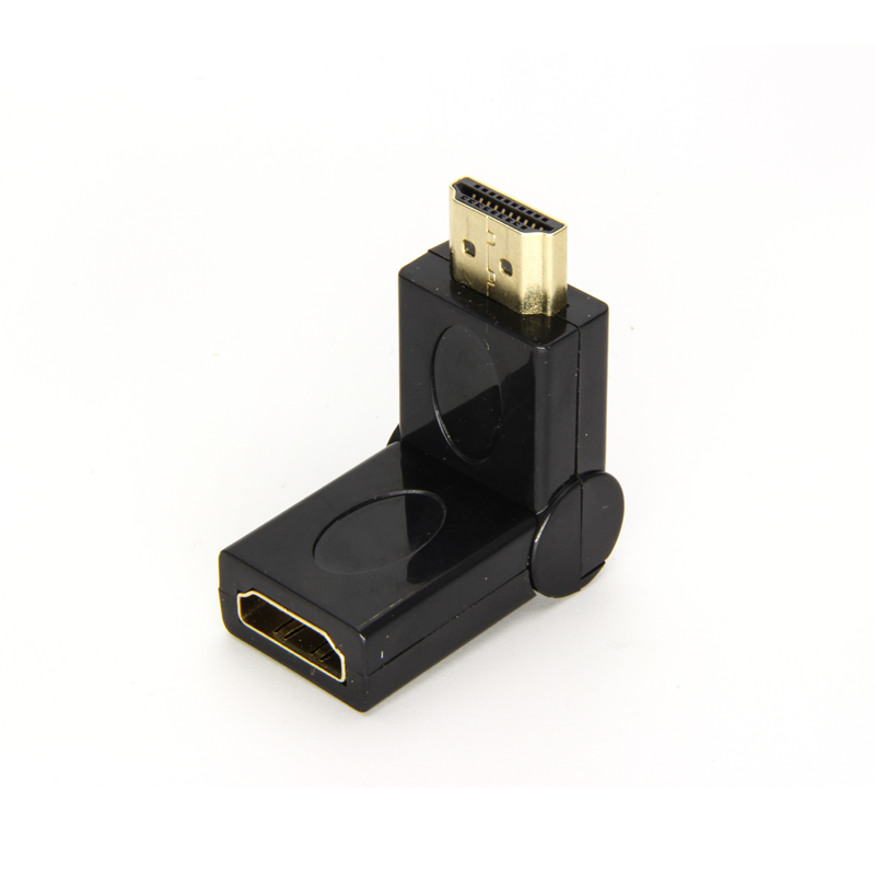 Rotary HDMI male to female adapter