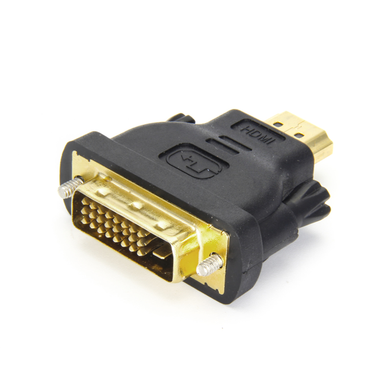 HDMI male to DVI male adapter, gold plated
