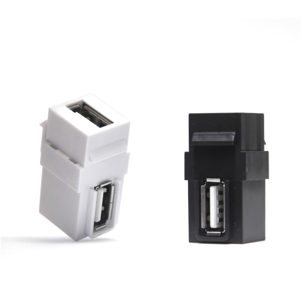 USB2.0 F/F keystone, 90 degree