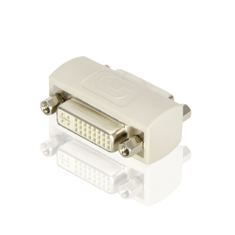 DVI female to DVI female, short type