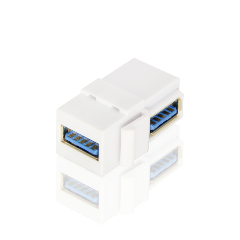 USB3.0 F/F keystone, 90 degree
