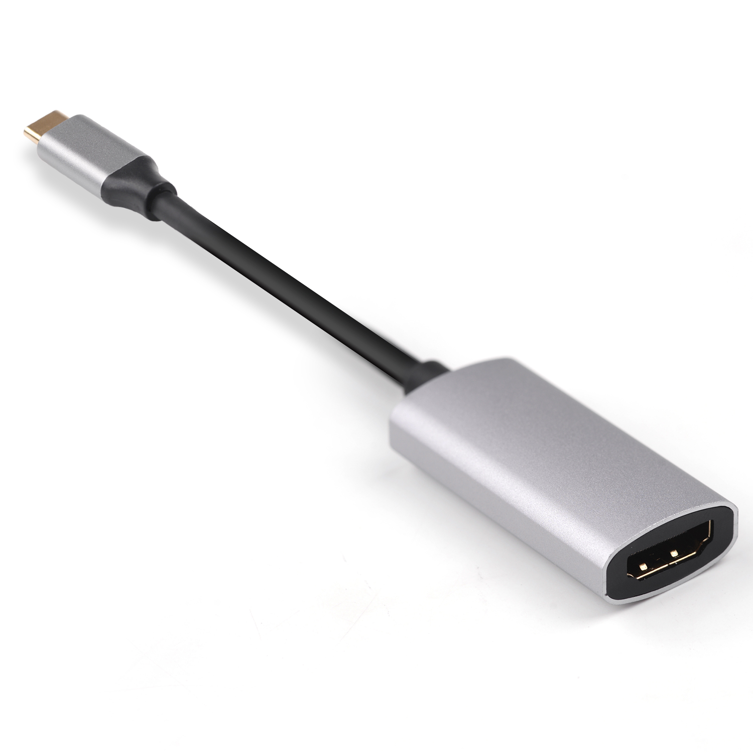 Type c male to HDMI female cable, Aluminum round shape