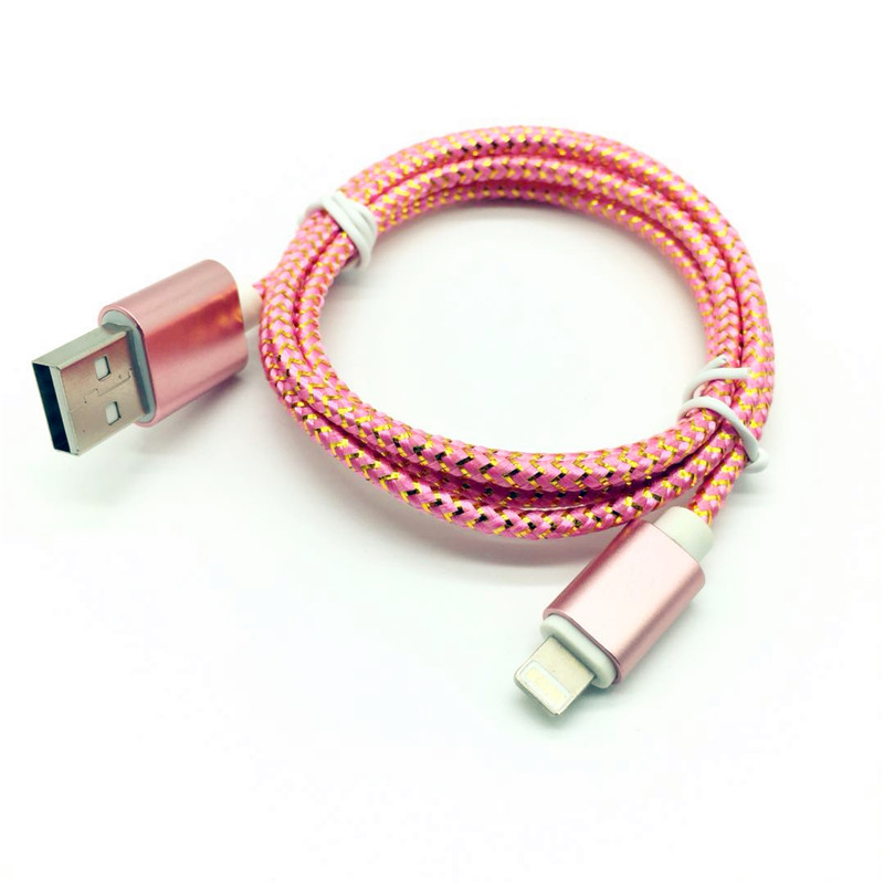 Lightning data cable,nylon braid
