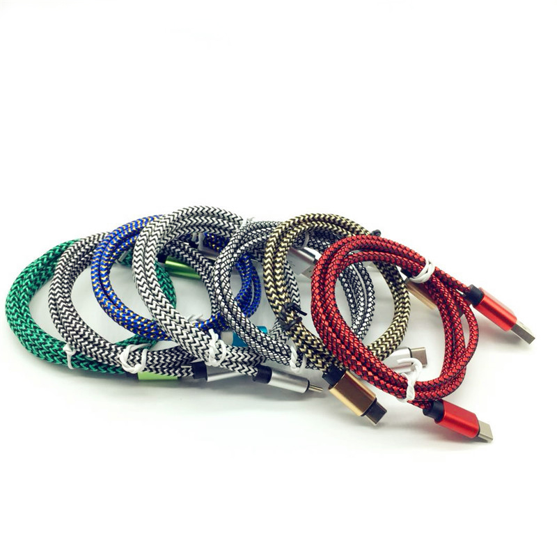 mix color usb type c data charging cable